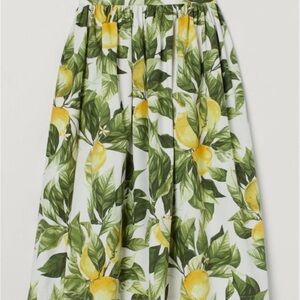 H&M Lemon Print Skirt